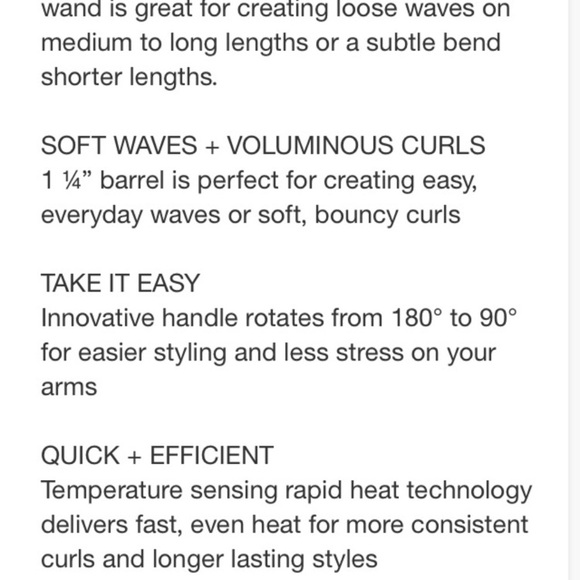 Kristin Ess Soft Wave Titanium Curling Wand, Beachy Waves & Curls 1 1/4" Barrel - Picture 14 of 14